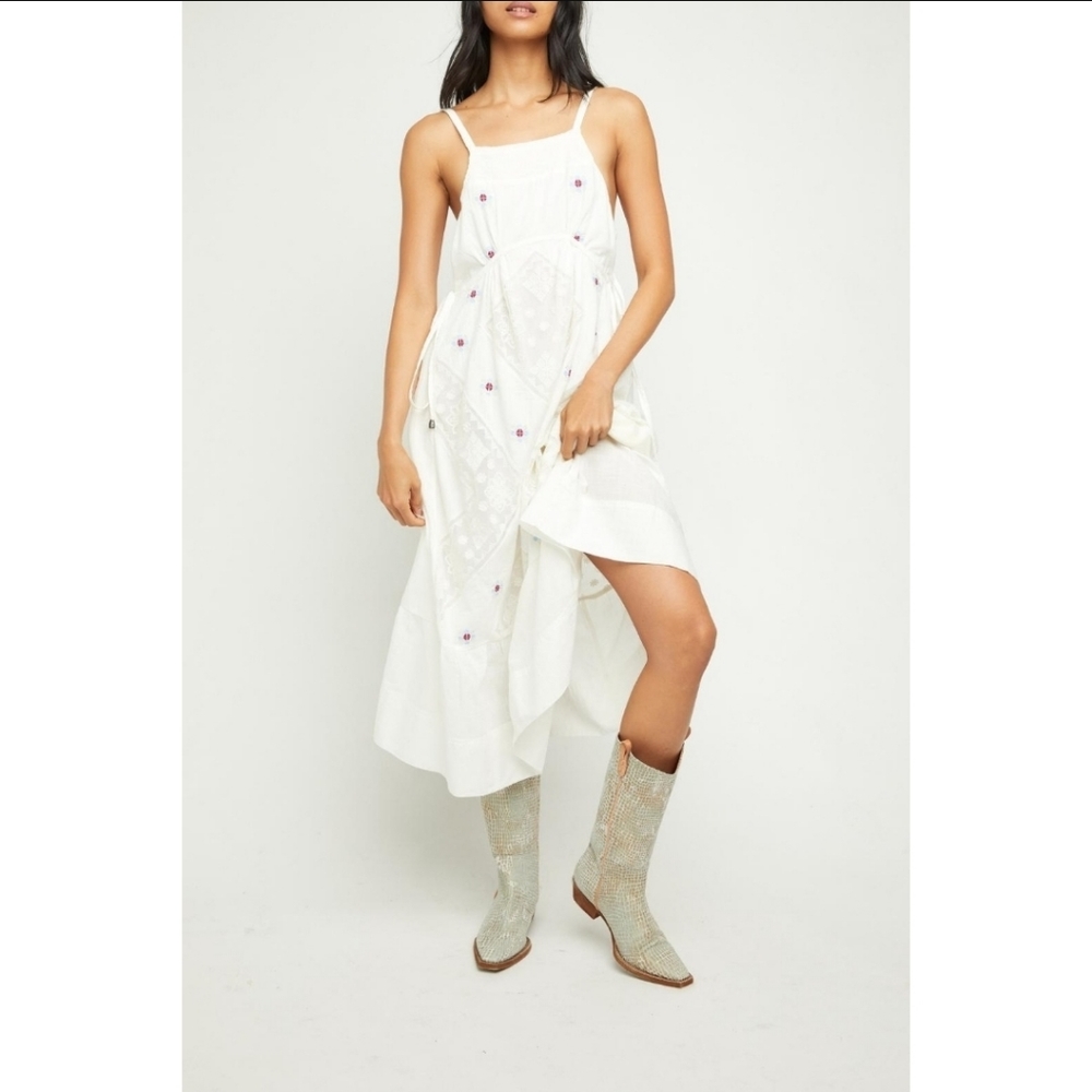 NEW! Free People Dewdrop Maxi Dress in Ivory